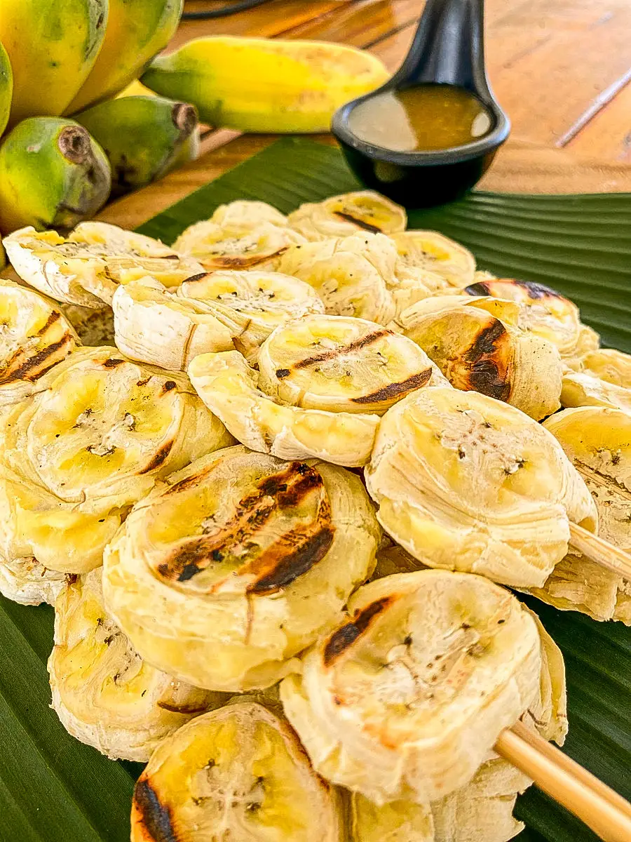 Thai Grilled Bananas With Coconut Caramel Sauce