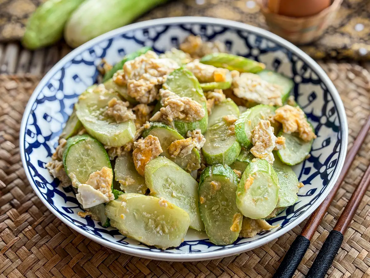Thai Cucumber Egg Stir-Fry-image