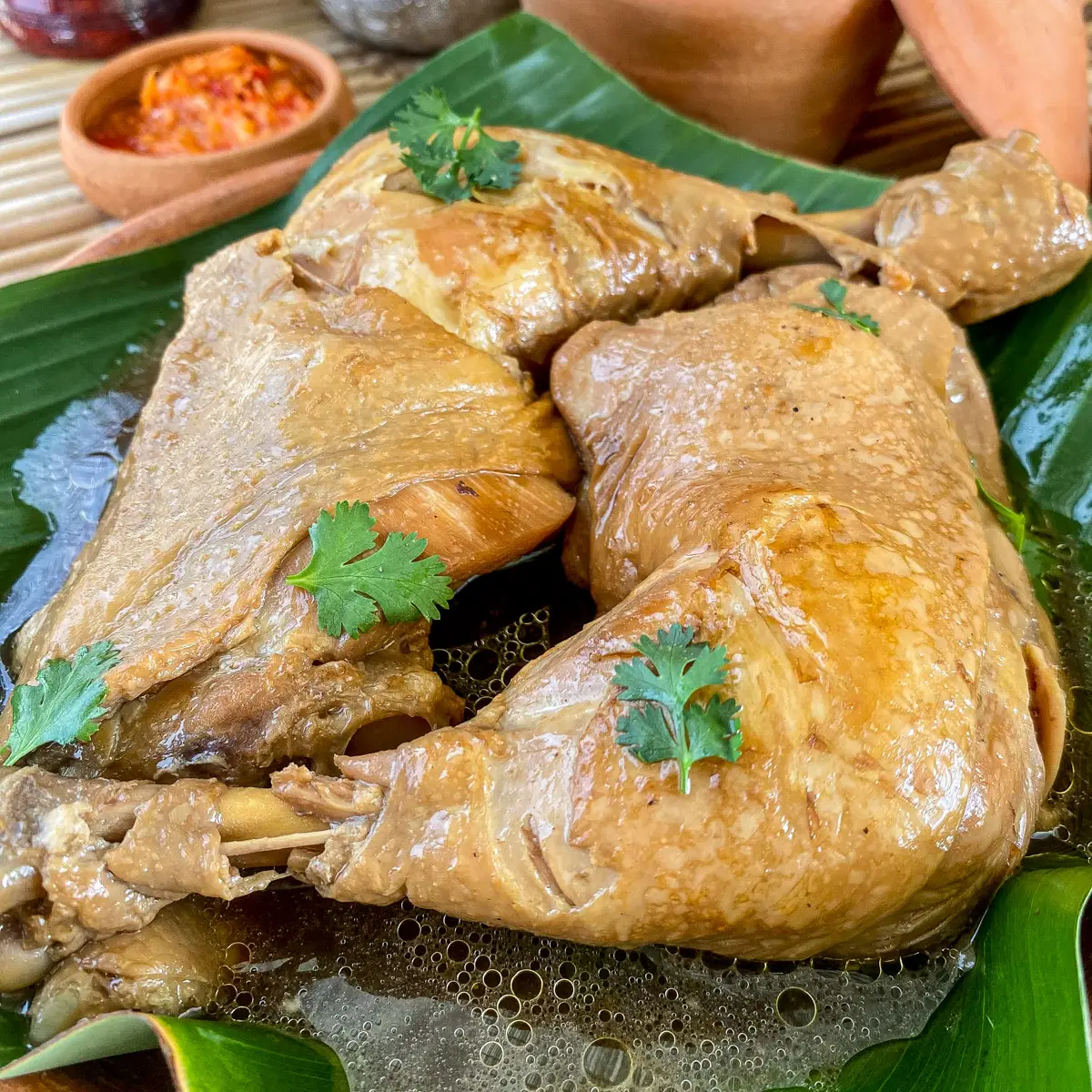 Thai Boiled Chicken With Fish Sauce (Kai Tom Nam Pla)