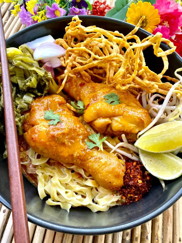 Chicken Khao Soi Recipe (Thai Curry Noodle Soup)