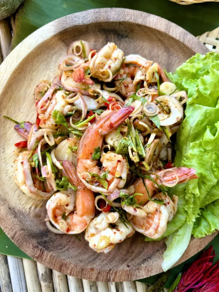 Pla Goong Salad (Spicy Thai Shrimp Salad Recipe)
