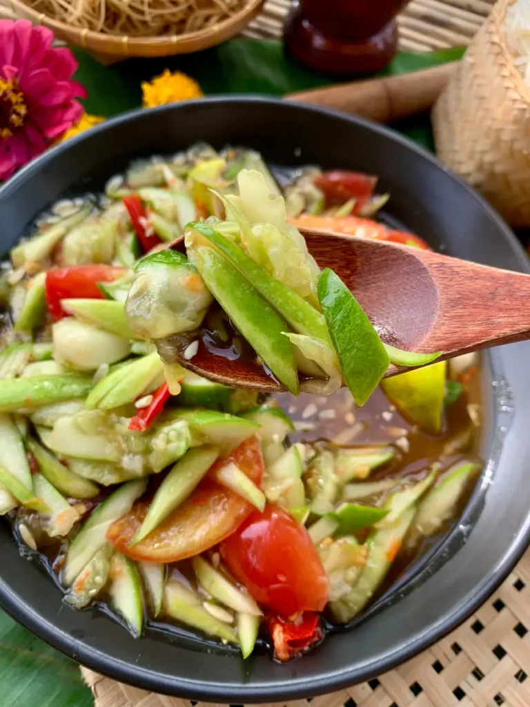 Spicy Lao Cucumber Salad Recipe (Thum Mak Thang) – Hungry in Thailand
