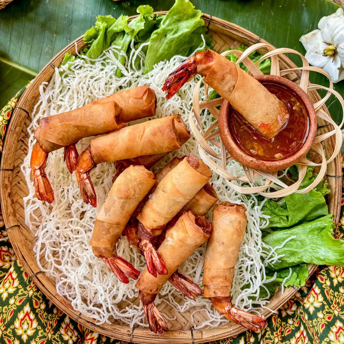 Shrimp in a Blanket Recipe (Goong Hom Pha)