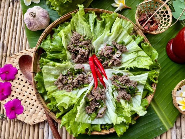 Thai Ground Beef Lettuce Wraps Recipe