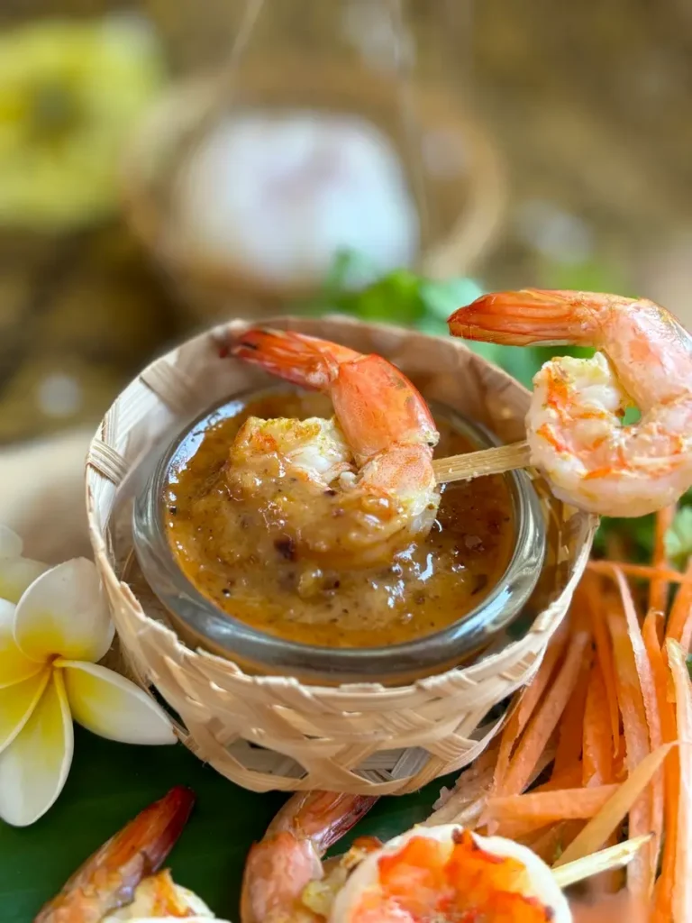 Shrimp Satay Recipe With Thai Peanut Sauce