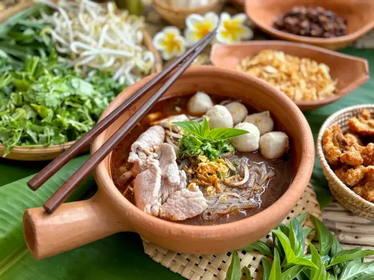 Thai Boat Noodles Recipe (Kuay Teow Reua)