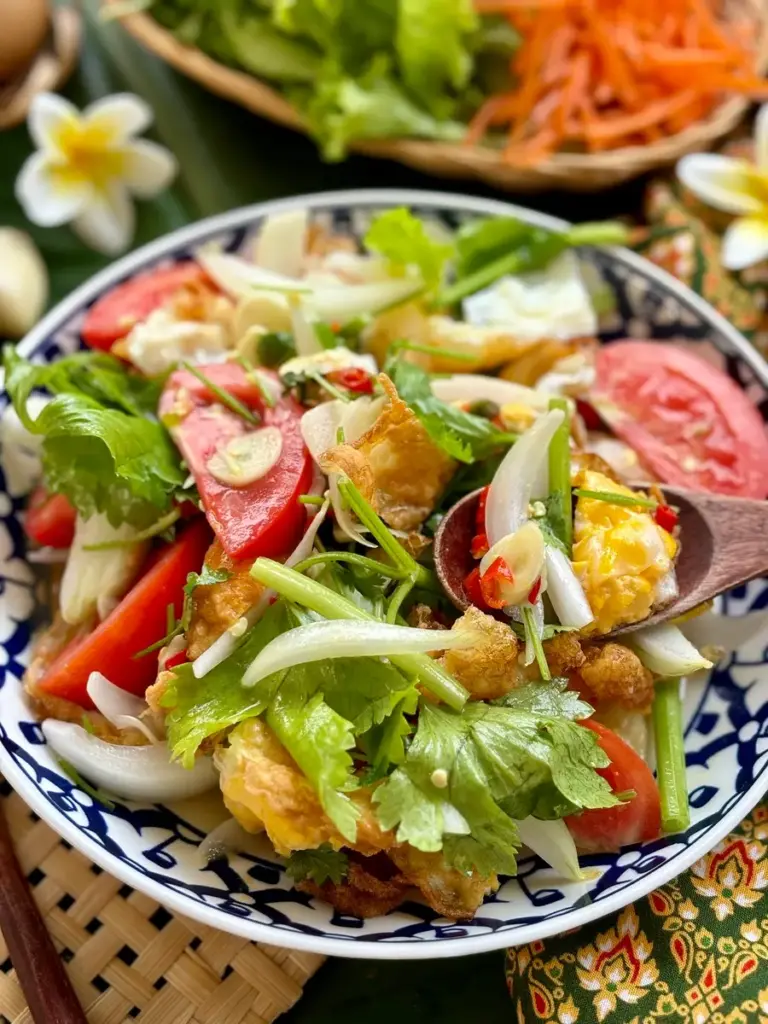 Yum Kai Dao (Thai Fried Egg Salad Recipe)