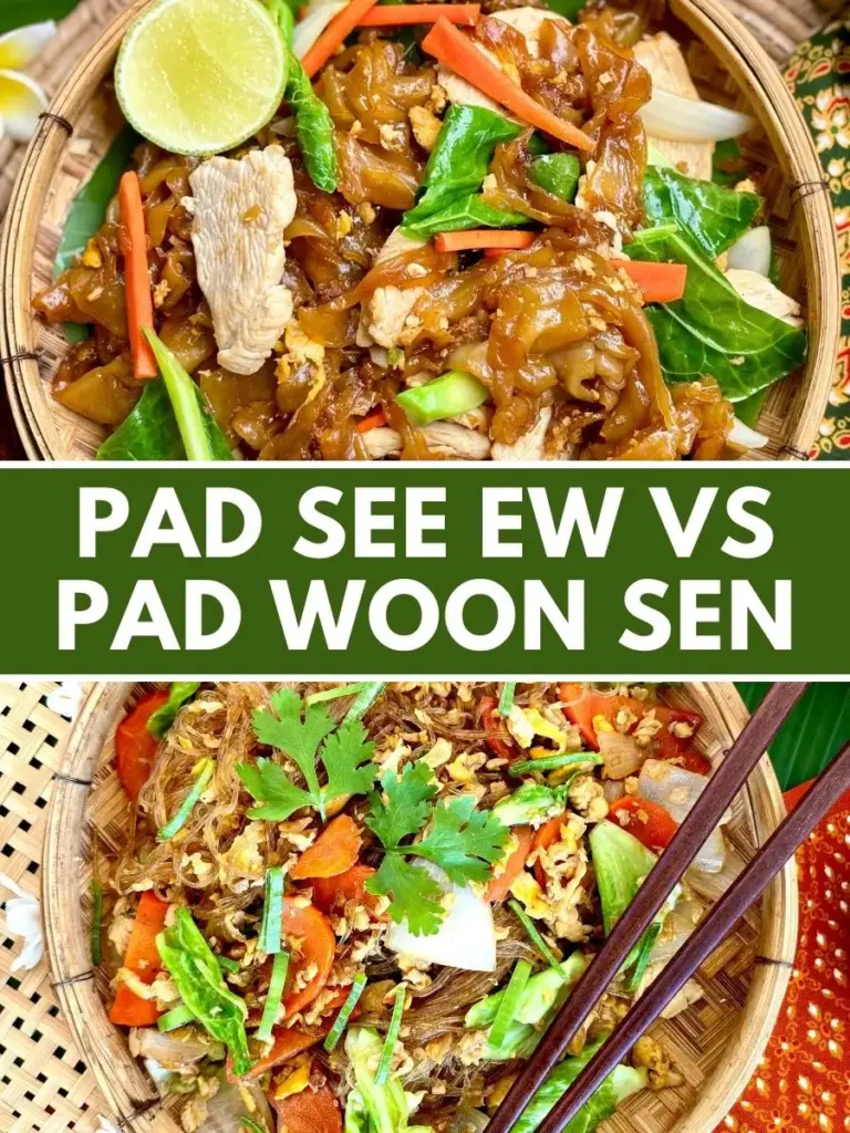 Pad See Ew vs Pad Woon Sen Differences