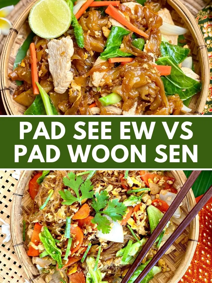 Pad See Ew vs Pad Woon Sen Differences