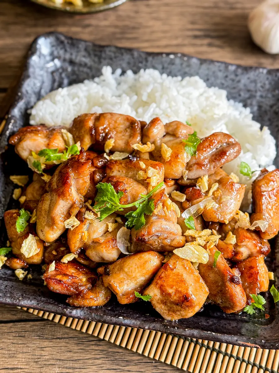 Thai garlic pepper chicken